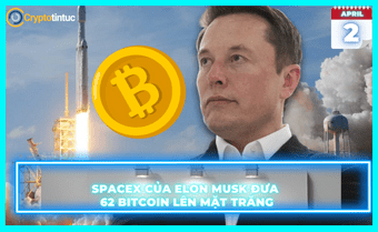 SpaceX của Elon Musk đưa 62 Bitcoin lên Mặt trăng