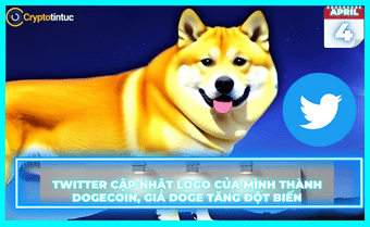 Twitter cập nhật Logo của mình thành Dogecoin, giá DOGE tăng đột biến