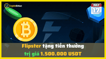 Flipster tặng tiền thưởng trị giá 1.500.000 USDT