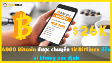 4000 Bitcoin được chuyển từ Bitfinex đến ví không xác định