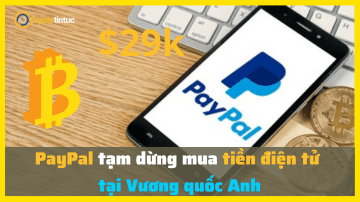 PayPal tạm dừng mua tiền điện tử tại Vương quốc Anh