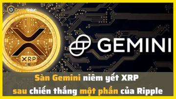 Sàn Gemini niêm yết XRP sau chiến thắng một phần của Ripple